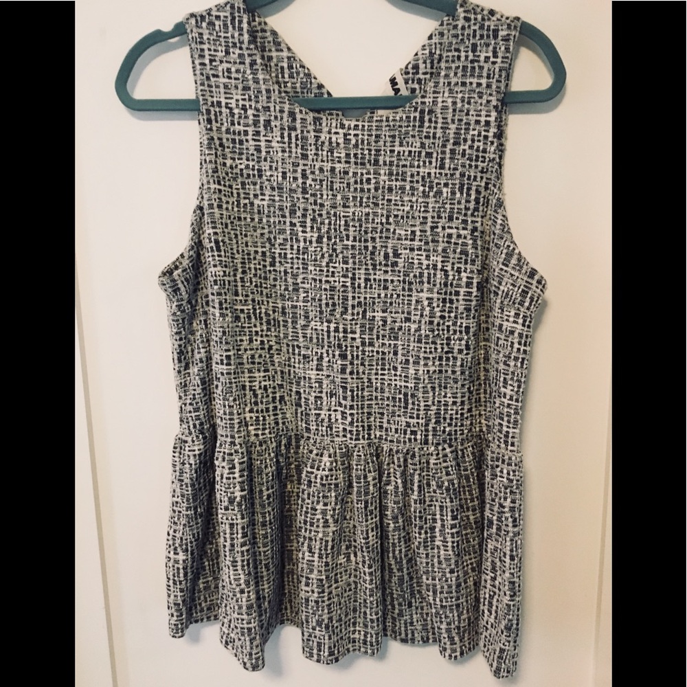 ANTHRO- Amadi Peplum Top